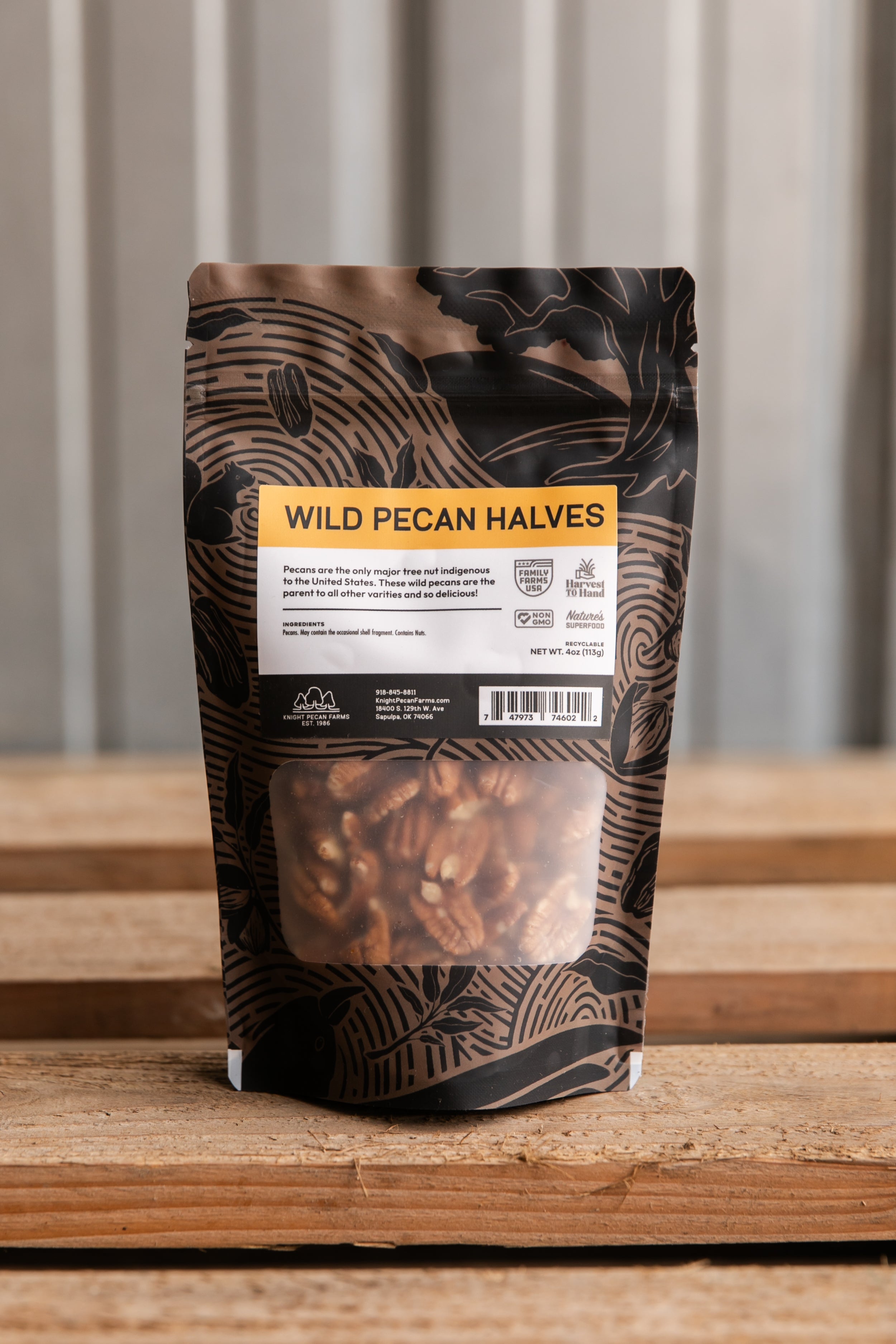 Oklahoma Wild Pecan Halves – Knight Pecan Farms